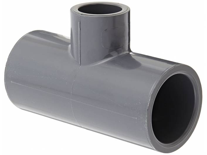 PVC REDUCER TEE (AW) (GREY)